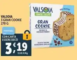 Deco Supermercati Valsoia 3 gran cookie offerta