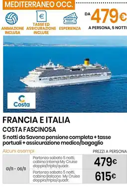 Eurospin Francia e italia costa fascinosa offerta