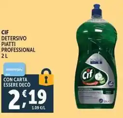 Deco Supermercati Cif detersivo piatti professional offerta