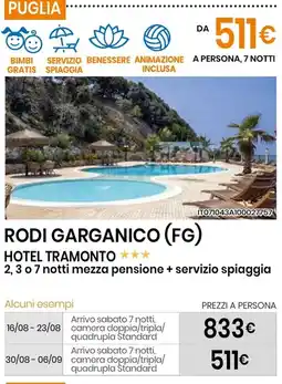 Eurospin Rodi garganico (fg) hotel tramonto offerta