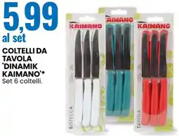 Eurospin Coltelli da tavola 'dinamik kaimano' offerta