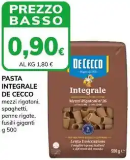 Basko Pasta integrale DE CECCO offerta