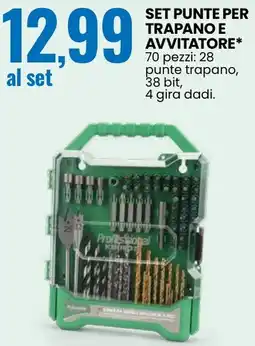 Eurospin Set punte per trapano e avvitatore offerta