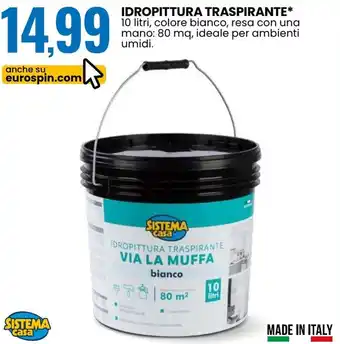 Eurospin Idropittura traspirante offerta