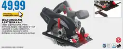 Eurospin ENKHO SEGA CIRCOLARE A BATTERIA 4 AH offerta