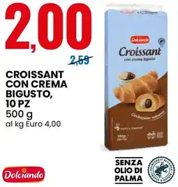 Eurospin Dolciando croissant con crema bigusto, 10 pz offerta