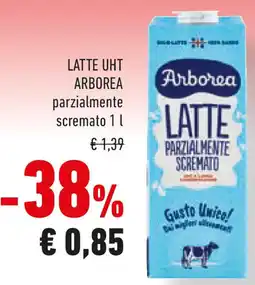Conad Latte uht Arborea parzialmente scremato offerta