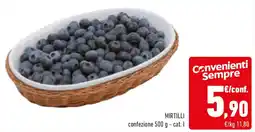 Conad Mirtilli confezione cat. I offerta