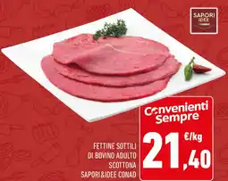 Conad Fettine sottili di bovino adulto scottona SAPORI & IDEE CONAD offerta