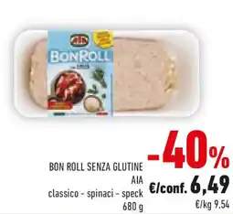 Conad Bon roll senza glutine AIA classico - spinaci - speck offerta