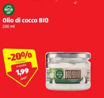ALDI Natur Olio cocco BIO 200 ml offerta