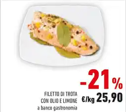 Conad Filetto di trota con olio e limone offerta
