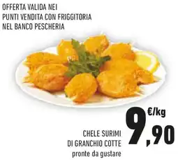 Conad Chele surimi di granchio cotte pronte da gustare offerta