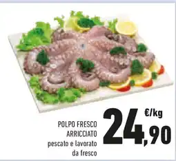 Conad Polpo fresco arricciato pescato e lavorato da fresco offerta