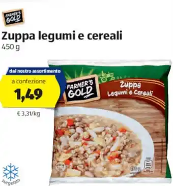 ALDI Zuppa legumi e cereali 450g offerta