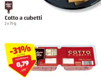 ALDI Cotto e cubetti 2x75g offerta