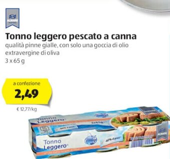 ALDI Almare Tonno leggero pescato a canna 3x65g offerta