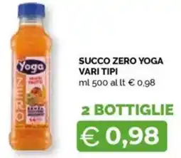Succo zero yoga vari tipi