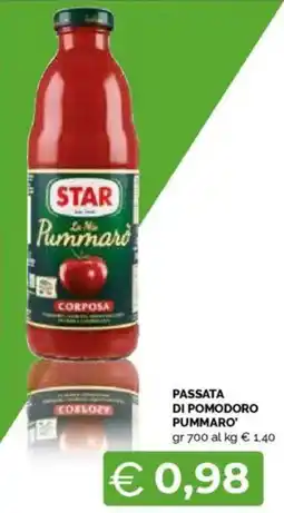 Mercatò Passata di pomodoro pummaro STAR offerta