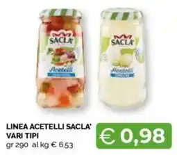 Mercatò Linea acetelli sacla' vari tipi offerta