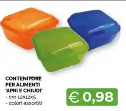 Mercatò Contenitore per alimenti 'apri e chiudi' offerta