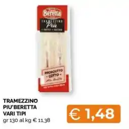 Mercatò Tramezzino piu'beretta vari tipi offerta