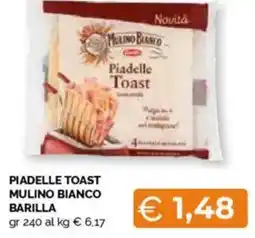 Mercatò Piadelle toast mulino bianco BARILLA offerta