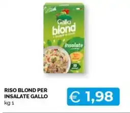 Mercatò Riso blond per insalate GALLO offerta