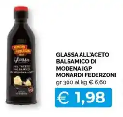 Mercatò Glassa all'aceto balsamico di modena IGP MONARDI FEDERZONI offerta