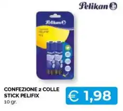 Mercatò Confezione 2 colle stick pelifix Pelikan offerta