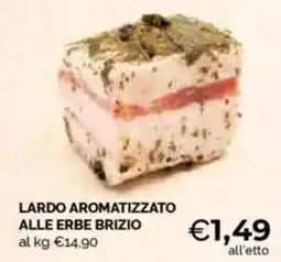 Mercatò Lardo aromatizzato alle erbe brizio offerta