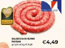Mercatò Salsiccia di suino PAYSAN offerta