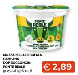 Mercatò Mozzarella di bufala campana dop bocconcini PONTE REALE offerta