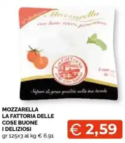 Mercatò Mozzarella la fattoria delle cose buone I DELIZIOSI offerta