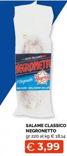 Mercatò Salame classico NEGRONETTO offerta