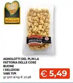 Mercatò Agnolotti del plin la fattoria delle cose buone I DELIZIOSI vari tipi offerta