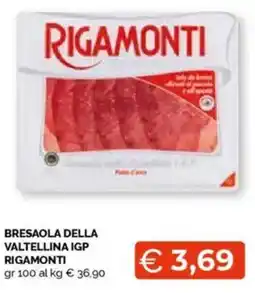 Mercatò Bresaola della valtellina IGP RIGAMONTI offerta