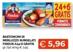 Mercatò Bastoncini di merluzzo surgelati FINDUS offerta