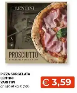Mercatò Pizza surgelata lentini vari tipi offerta