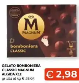 Mercatò Gelato bomboniera classic magnum ALGIDA X12 offerta