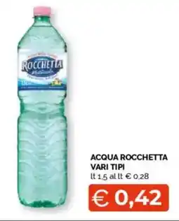 Mercatò Acqua rocchetta vari tipi offerta