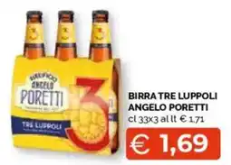 Mercatò Birra tre luppoli ANGELO PORETTI offerta