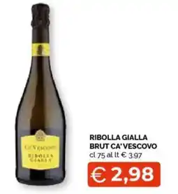 Mercatò Ribolla gialla BRUT CA' VESCOVO offerta