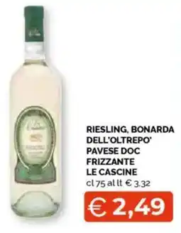 Mercatò Riesling, bonarda dell'oltrepo pavese doc frizzante LE CASCINE offerta