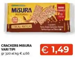 Mercatò Crackers misura vari tipi offerta