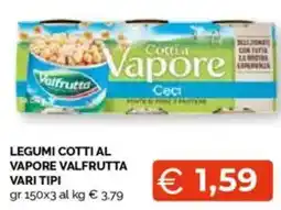 Mercatò Legumi cotti al vapore valfrutta vari tipi offerta