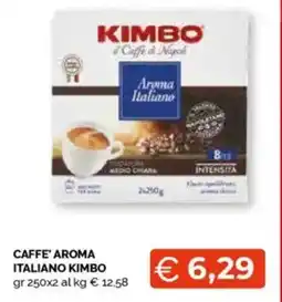 Mercatò Caffe' aroma italiano KIMBO offerta