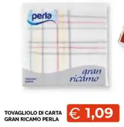 Mercatò Tovagliolo di carta gran ricamo PERLA offerta