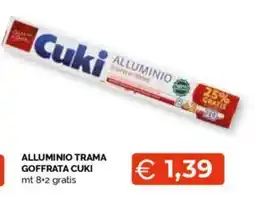 Mercatò Alluminio trama goffrata CUKI offerta