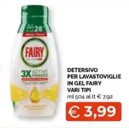 Mercatò Detersivo per lavastoviglie in gel fairy vari tipi offerta